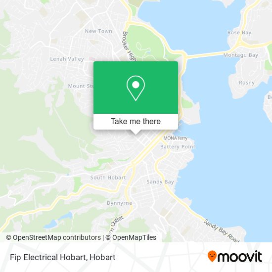 Fip Electrical Hobart map