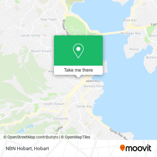 NBN Hobart map