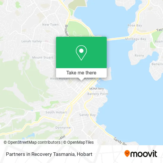 Partners in Recovery Tasmania map