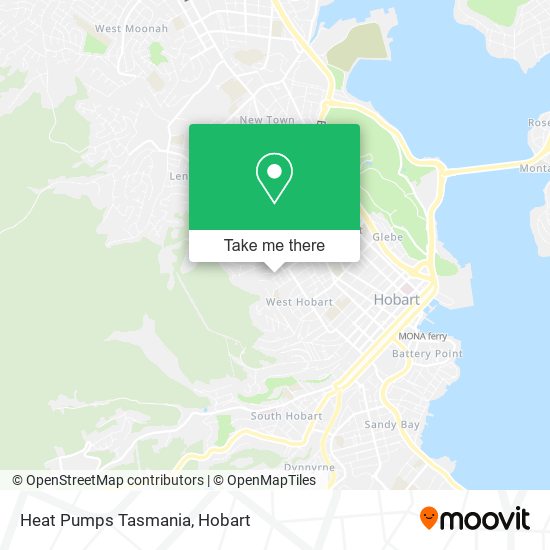 Mapa Heat Pumps Tasmania