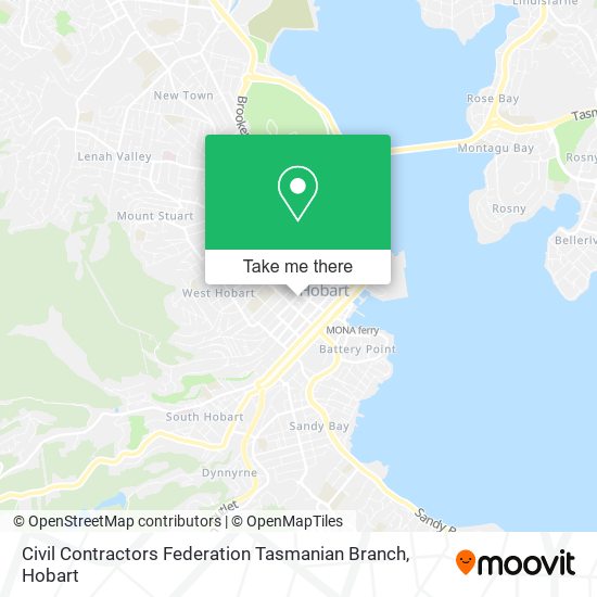 Civil Contractors Federation Tasmanian Branch map
