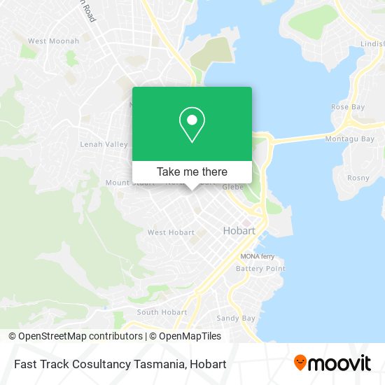 Fast Track Cosultancy Tasmania map