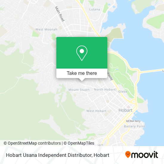 Mapa Hobart Usana Independent Distributor