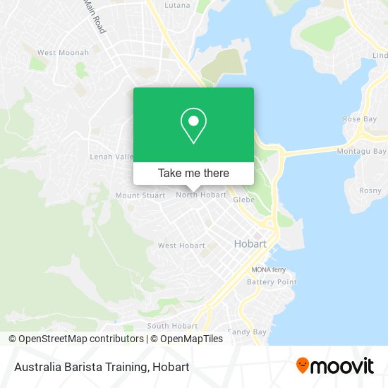Australia Barista Training map