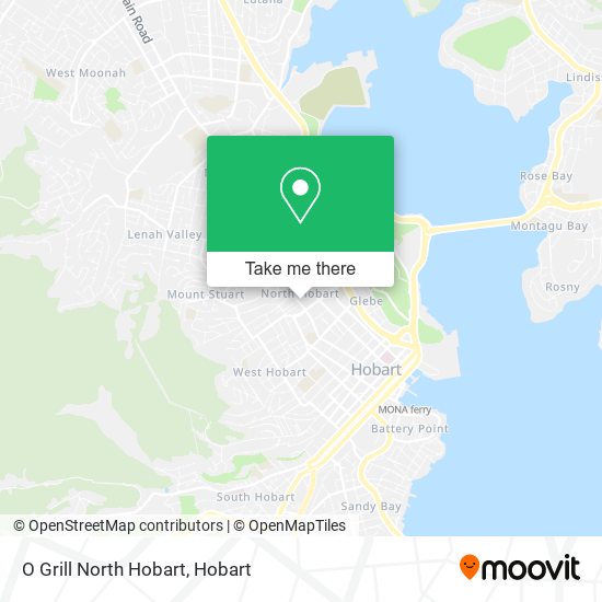 O Grill North Hobart map