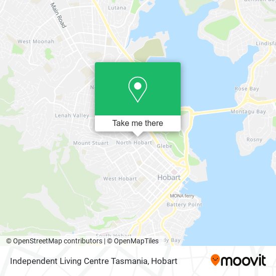 Independent Living Centre Tasmania map