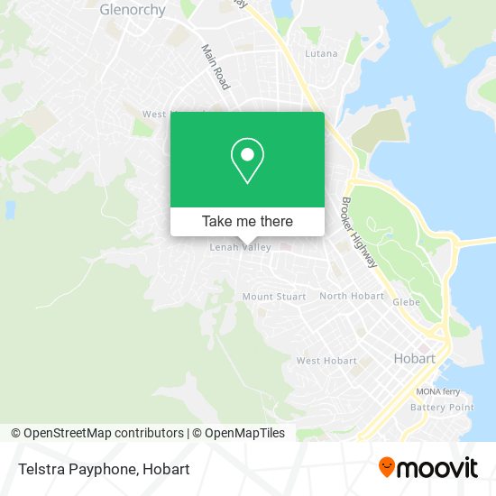 Telstra Payphone map