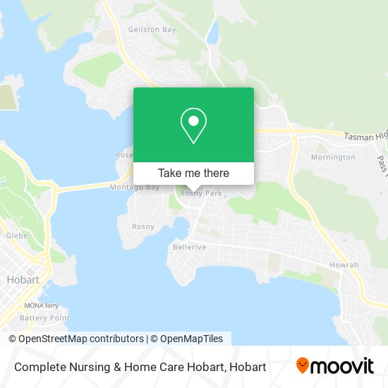 Complete Nursing & Home Care Hobart map