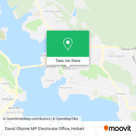 David Obyrne MP Electorate Office map