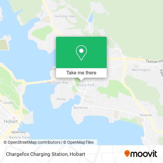 Mapa Chargefox Charging Station