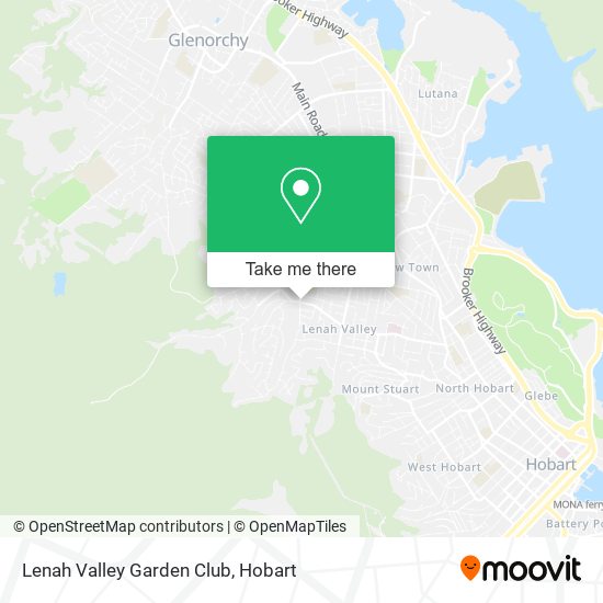 Lenah Valley Garden Club map