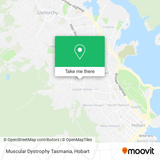 Mapa Muscular Dystrophy Tasmania