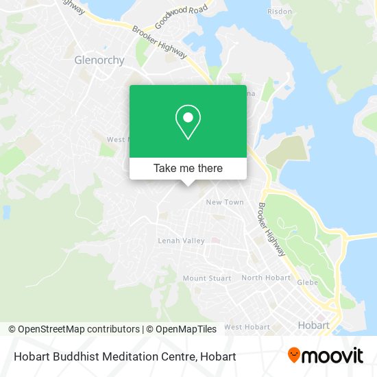 Hobart Buddhist Meditation Centre map