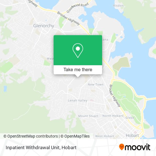 Inpatient Withdrawal Unit map