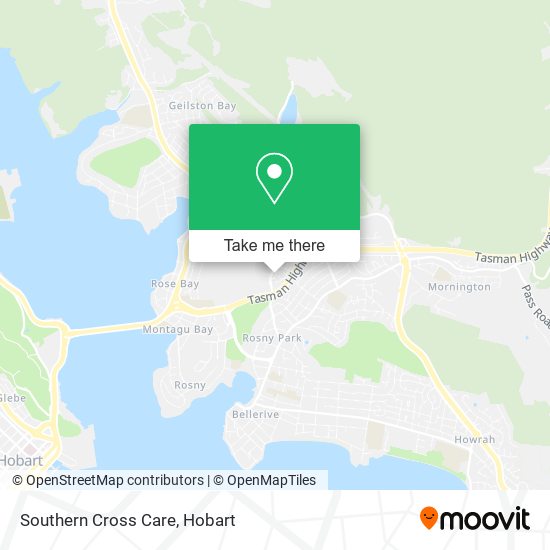 Southern Cross Care map