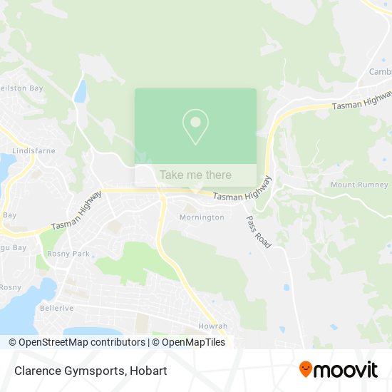 Mapa Clarence Gymsports