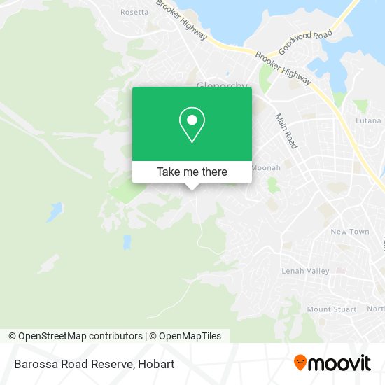 Barossa Road Reserve map