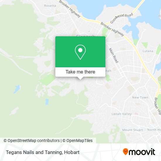 Tegans Nails and Tanning map