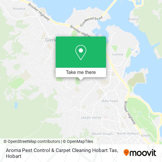 Aroma Pest Control & Carpet Cleaning Hobart Tas map