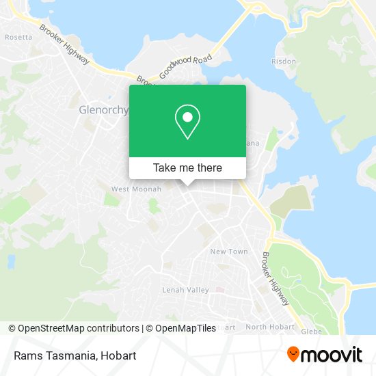Rams Tasmania map