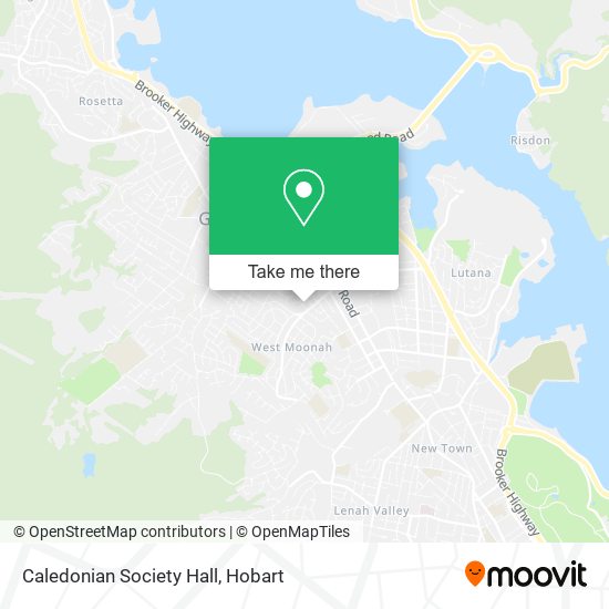 Caledonian Society Hall map