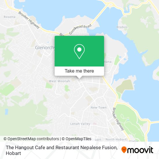 The Hangout Cafe and Restaurant Nepalese Fusion map