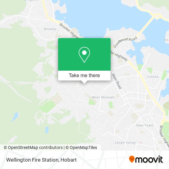 Mapa Wellington Fire Station