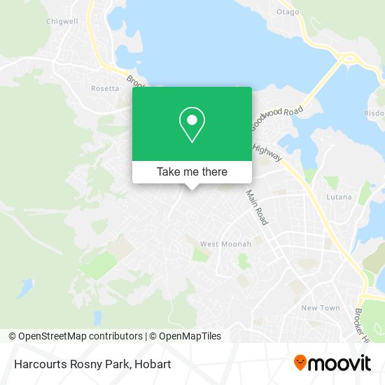Harcourts Rosny Park map