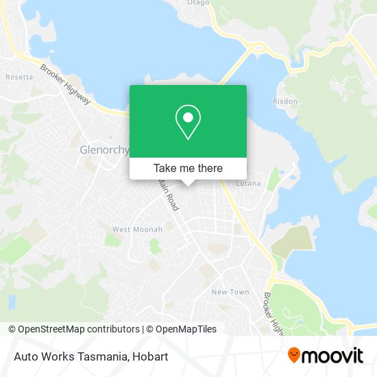 Auto Works Tasmania map