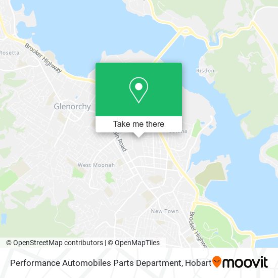 Performance Automobiles Parts Department map