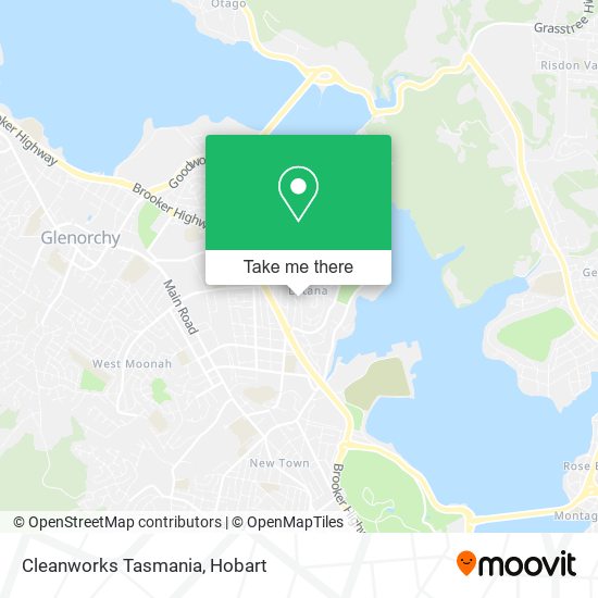 Cleanworks Tasmania map