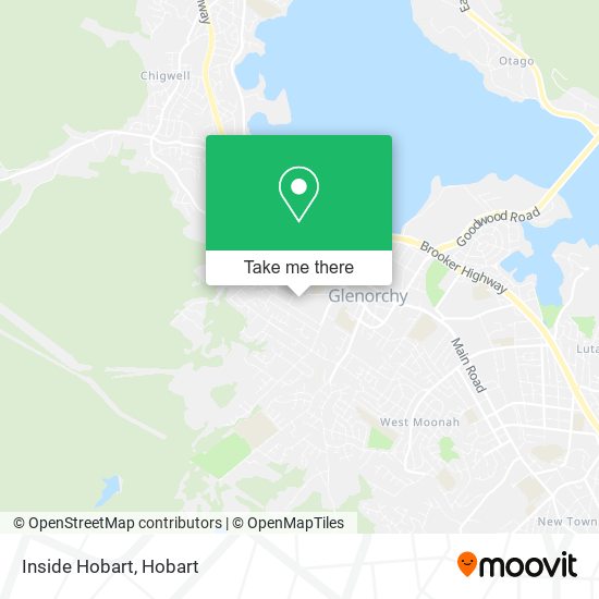 Inside Hobart map