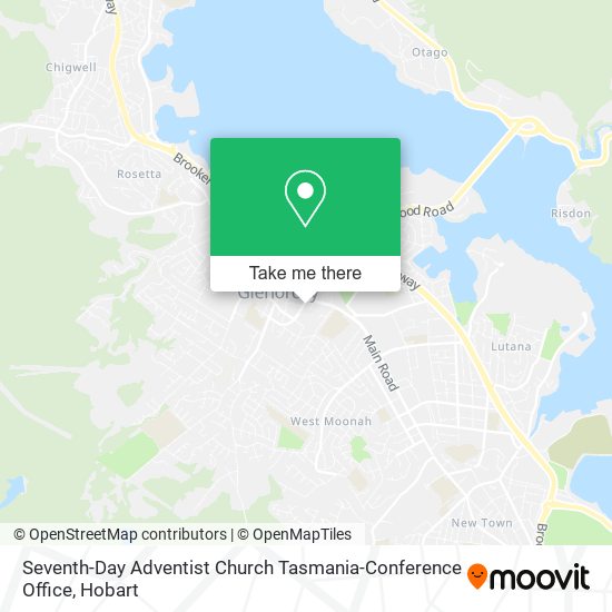 Seventh-Day Adventist Church Tasmania-Conference Office map