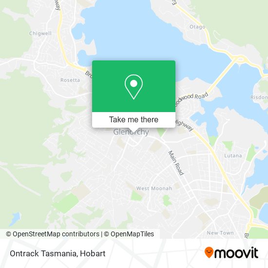 Ontrack Tasmania map