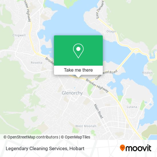 Legendary Cleaning Services map