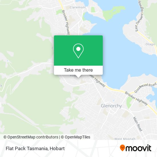 Flat Pack Tasmania map