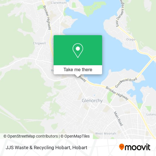 JJS Waste & Recycling Hobart map