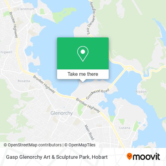 Gasp Glenorchy Art & Sculpture Park map
