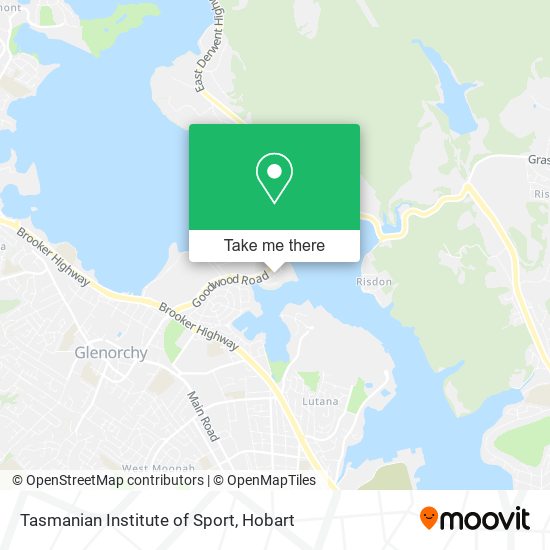 Mapa Tasmanian Institute of Sport