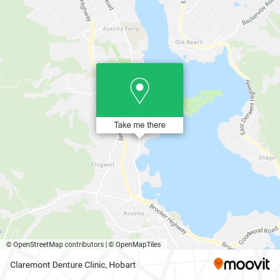 Claremont Denture Clinic map