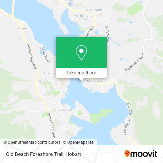 Old Beach Foreshore Trail map