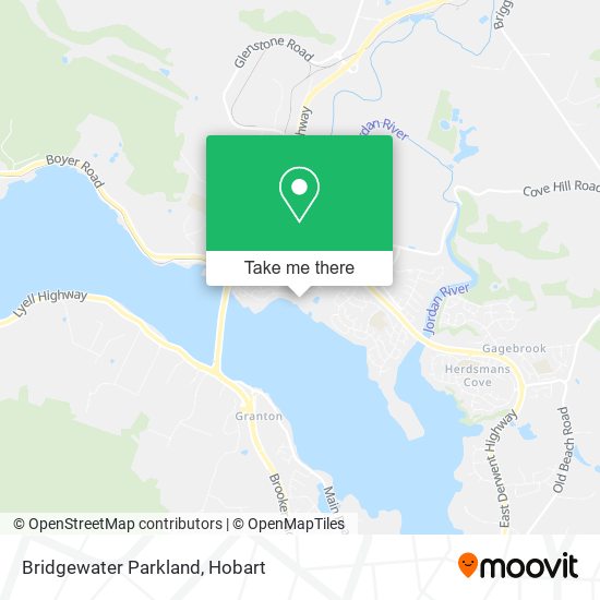 Mapa Bridgewater Parkland