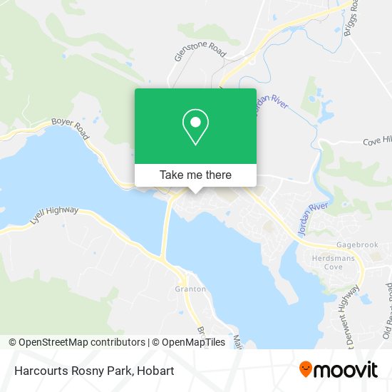 Mapa Harcourts Rosny Park