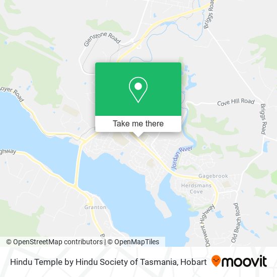 Hindu Temple by Hindu Society of Tasmania map