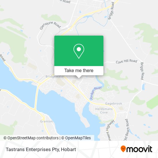 Tastrans Enterprises Pty map