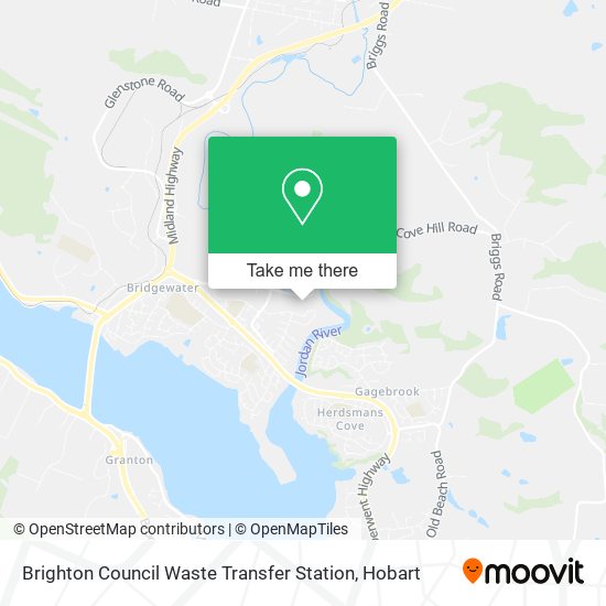 Mapa Brighton Council Waste Transfer Station