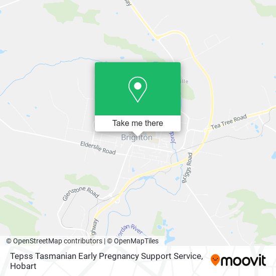 Tepss Tasmanian Early Pregnancy Support Service map