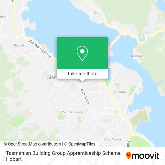 Tasmanian Building Group Apprenticeship Scheme map