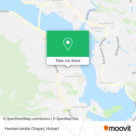 Mapa Hestercombe Chapel