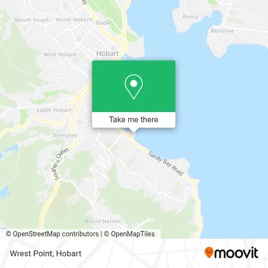 How to Get to Wrest Point in Hobart by Bus?